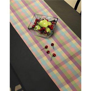 Spring Table Runner Easter Cottage Farmhouse Decor Plaid Cotton Decorative Cloth